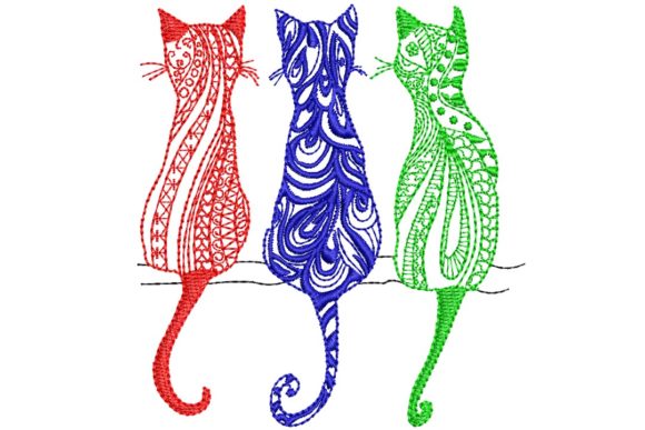 3 Color Cats Embroidery Review for Personalized Gifts