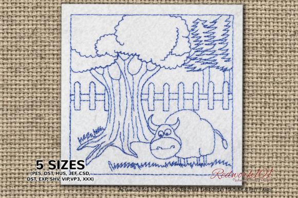 A Silly Brown Yak in Jungle Embroidery Review