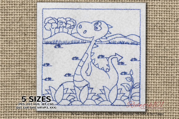 Baby Dragon Enjoying Nature Embroidery Review