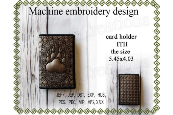 Card Case in the Hoop Paw with Claws Embroidery Review