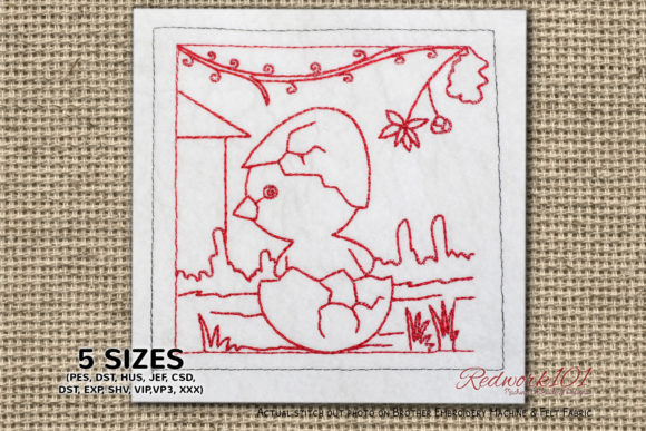Cute Cartoon Chick Embroidery Review