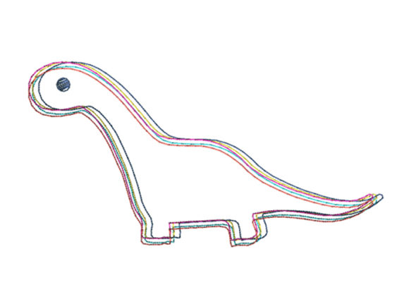 Dino Scribble Stitch Review for Boutique Sweatshirts
