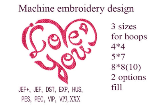 I Love You Heart Embroidery Review