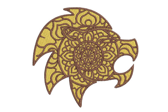 Lion Zodiac Leo Mandala Style Embroidery Review