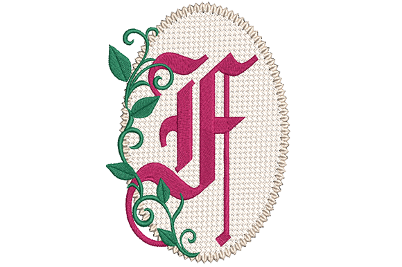 Olde English Monogram Letter F Review for Sweatshirt Embroidery