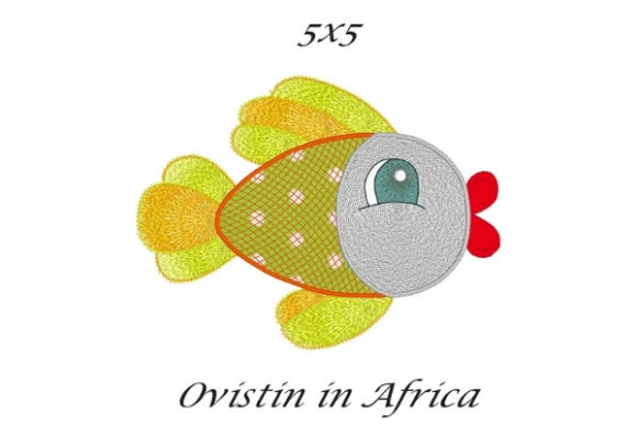 Orange Yellow Sassy Applique Fish Review for Seasonal Embroidery