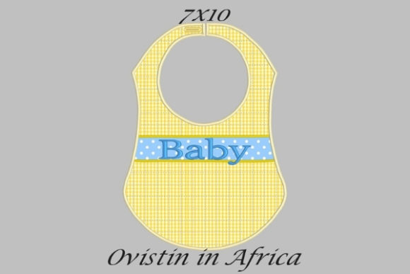 Yellow Cute Baby Bib Embroidery Design Review